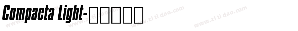 Compacta Light字体转换
